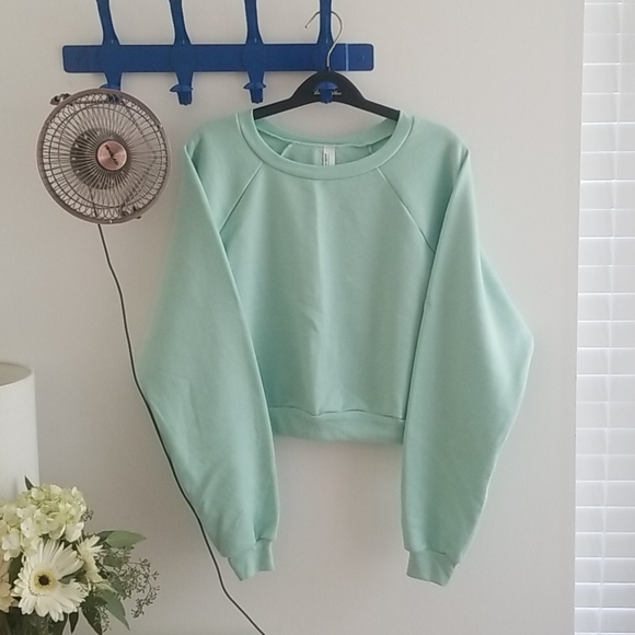 American Apparel Tops - American Apparel Flex Fleece Crop'd SweatShirt